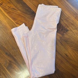 Zyia pink leopard print leggings